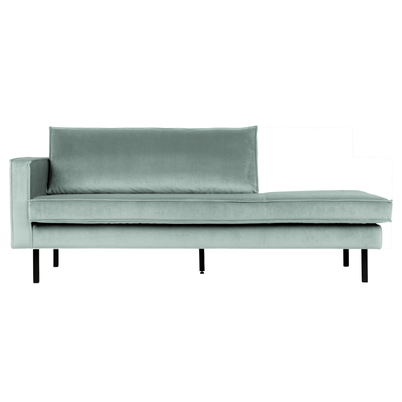 BePureHome Rodeo Daybed Venstrevendt Velour - Mint ❤ Stort online udvalg i BePureHome ❤ Billig fragt og hurtig levering 2 - 5 hverdage ❤ Varenummer: BYH-2185626 / Ean: 8714713073375 på lager - Udsalg på Daybed - Over 785 kendte brands på udsalg