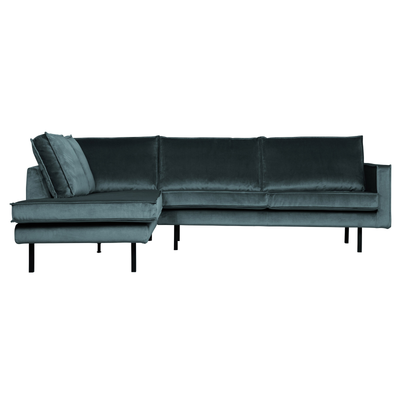 BePureHome Rodeo Hjørnesofa Venstrevendt Velour - Teal ❤ Stort online udvalg i BePureHome ❤ Billig fragt og hurtig levering 2 - 5 hverdage ❤ Varenummer: BYH-2185766 / Ean: 8714713106530 på lager - Udsalg på Sofa - Over 434 design mærker på udsalg
