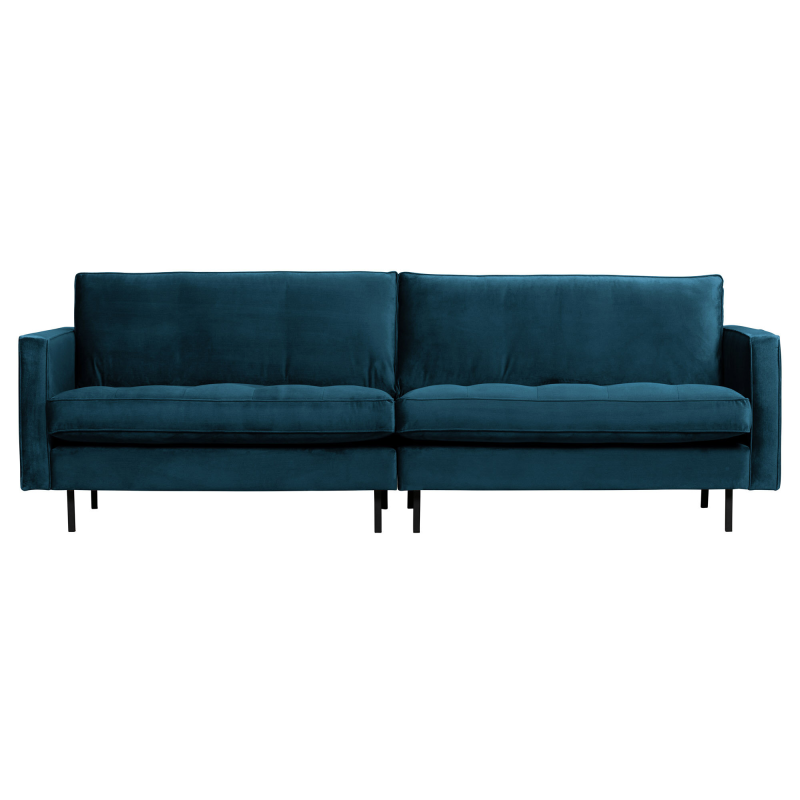 Produktbillede af Rodeo Classic 3-pers Sofa Velour Blue på tilbud i høj kvalitet