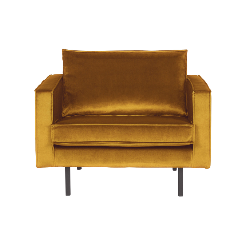 BePureHome Rodeo Lænestol Velour - Ochre ❤ Stort online udvalg i BePureHome ❤ Billig fragt og hurtig levering 2 - 5 hverdage ❤ Varenummer: BYH-2185564 / Ean: 8714713065226 på lager - Udsalg på Lænestole - Over 434 design mærker på udsalg