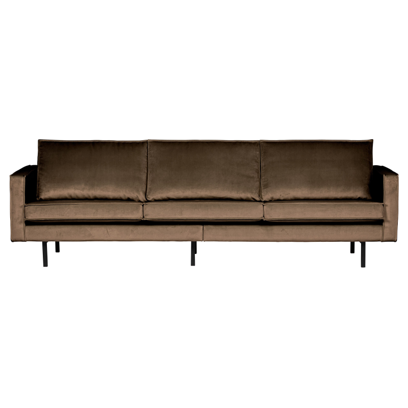 BePureHome Rodeo 3-pers Sofa Velour - Taupe ❤ Stort online udvalg i BePureHome ❤ Billig fragt og hurtig levering 2 - 5 hverdage ❤ Varenummer: BYH-2185592 / Ean: 8714713065783 på lager - Udsalg på Sofa - Over 785 kendte brands på udsalg