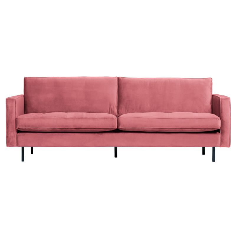 BePureHome Rodeo Classic 2,5-pers Sofa Velour - Pink ❤ Stort online udvalg i BePureHome ❤ Billig fragt og hurtig levering 2 - 5 hverdage ❤ Varenummer: BYH-2185665 / Ean: 8714713106721 på lager - Udsalg på Sofa - Over 312 kendte brands på udsalg