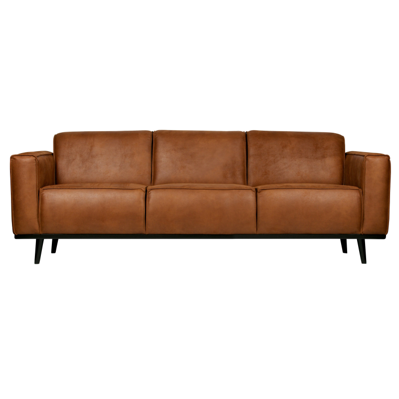 Produktbillede af Statement 3-pers Sofa 230 cm Økolæder Cognac på tilbud i høj kvalitet