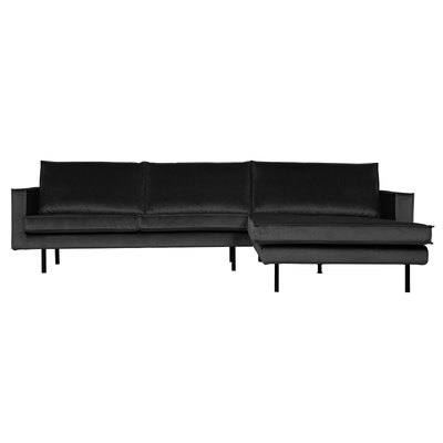 BePureHome Rodeo Chaiselong Højrevendt Velour - Anthracite ❤ Stort online udvalg i BePureHome ❤ Billig fragt og hurtig levering 2 - 5 hverdage ❤ Varenummer: BYH-2185720 / Ean: 8714713103720 på lager - Udsalg på Sofa - Over 350 kendte brands på udsalg