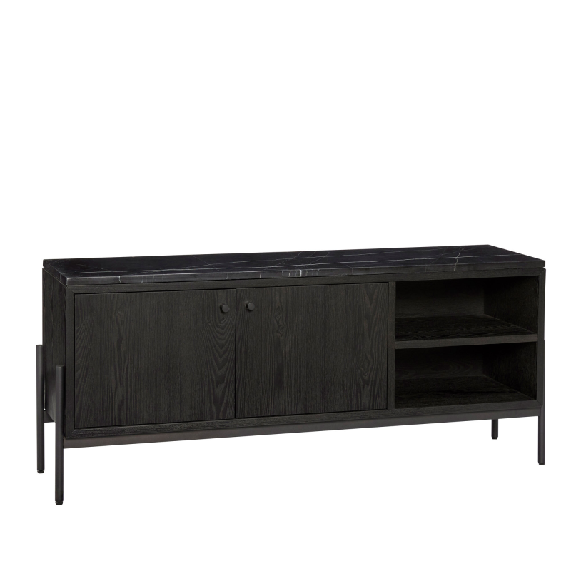 Hübsch Interiør Nobu - Skænk i metal/ask/MDF/marmor, sort ❤ Stort online udvalg i Hübsch Interiør ❤ Billig fragt og hurtig levering 2 - 5 hverdage ❤ Varenummer: BYH-2350996 / Ean: 5712772117132 på lager - Udsalg på Skænk - Over 785 kendte brands på udsalg