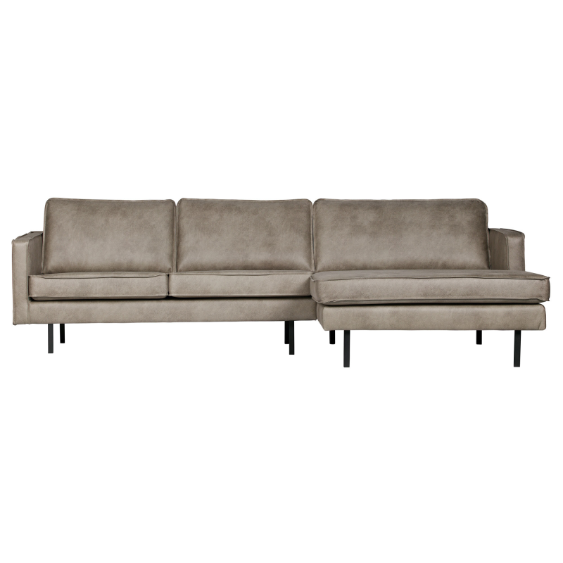 Se Rodeo Chaiselong Højrevendt Elephant Skin ⇒ Beige/Taupe ⇒ Udsalg og Tilbud Nu