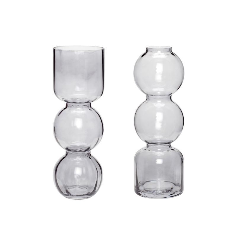 Hübsch Interiør Circle - Vase, i S/2 Glas ❤ Stort online udvalg i Hübsch Interiør ❤ Billig fragt og hurtig levering 2 - 5 hverdage ❤ Varenummer: BYH-1712122 / Ean: 5712772069950 på lager - Udsalg på Potter & Vaser - Over 350 kendte brands på udsalg