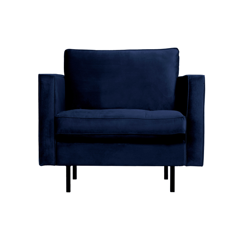 BePureHome Rodeo Classic Lænestol Velour - Dark Blue ❤ Stort online udvalg i BePureHome ❤ Billig fragt og hurtig levering 2 - 5 hverdage ❤ Varenummer: BYH-2185677 / Ean: 8714713106790 på lager - Udsalg på Lænestole - Over 312 kendte brands på udsalg