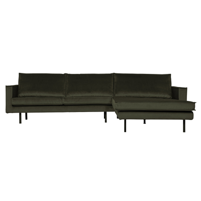 BePureHome Rodeo Chaiselong Højrevendt Velour - Dark Green ❤ Stort online udvalg i BePureHome ❤ Billig fragt og hurtig levering 2 - 5 hverdage ❤ Varenummer: BYH-2185712 / Ean: 8714713104734 på lager - Udsalg på Sofa - Over 350 kendte brands på udsalg