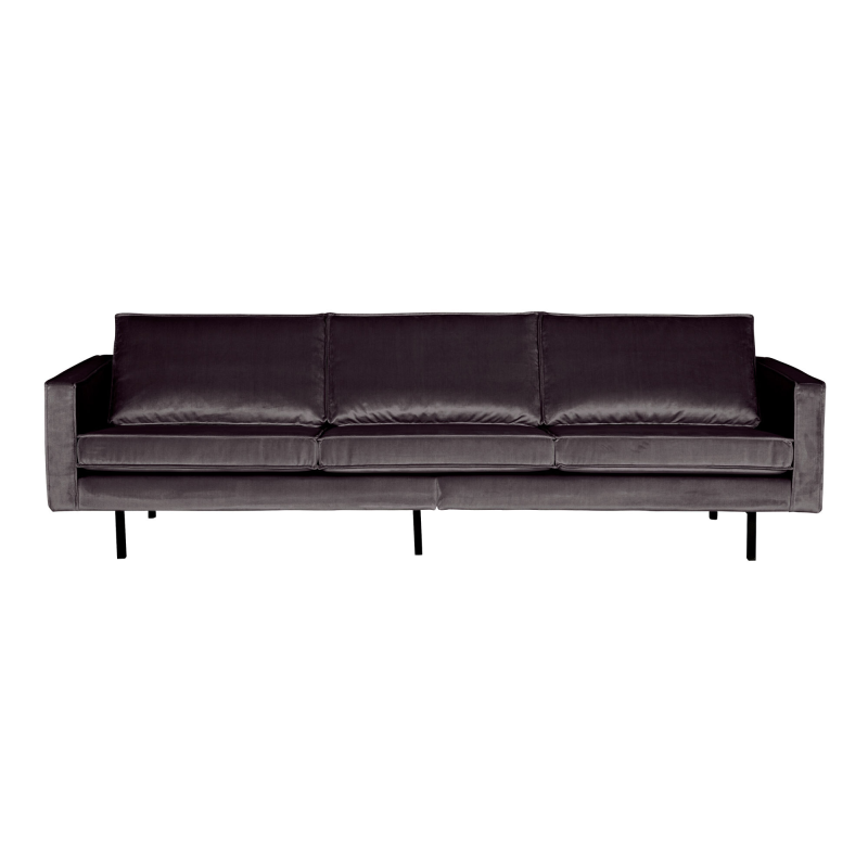 BePureHome Rodeo 3-pers Sofa Velour - Anthracite ❤ Stort online udvalg i BePureHome ❤ Billig fragt og hurtig levering 2 - 5 hverdage ❤ Varenummer: BYH-2185603 / Ean: 8714713065776 på lager - Udsalg på Sofa - Over 857 kendte brands på udsalg