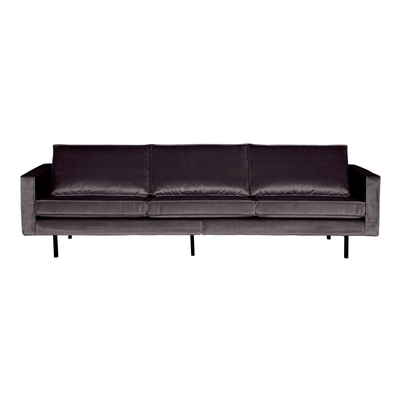 BePureHome Rodeo 3-pers Sofa Velour - Anthracite ❤ Stort online udvalg i BePureHome ❤ Billig fragt og hurtig levering 2 - 5 hverdage ❤ Varenummer: BYH-2185603 / Ean: 8714713065776 på lager - Udsalg på Sofa - Over 857 kendte brands på udsalg