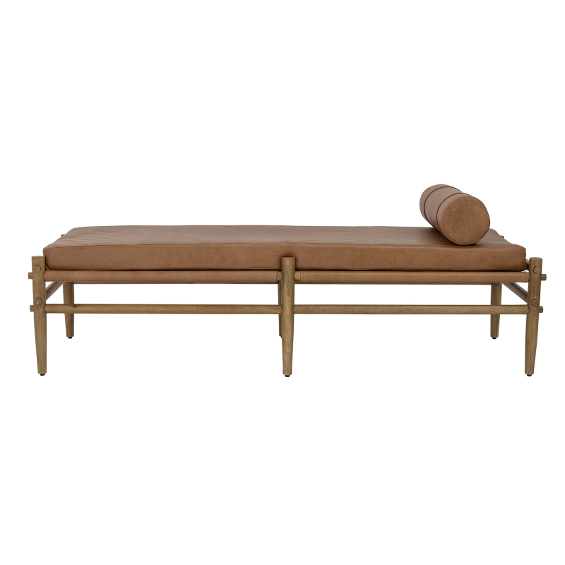 Bloomingville Daybed i natur læder - Aysia ❤ Stort online udvalg i Bloomingville ❤ Billig fragt og hurtig levering 2 - 5 hverdage ❤ Varenummer: BYH-2549607 / Ean: 5711173282838 på lager - Udsalg på Daybed - Over 434 design mærker på udsalg
