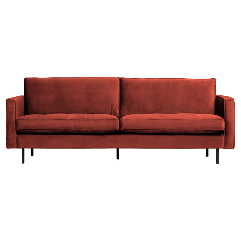 Produktbillede af Rodeo Classic 2,5-pers Sofa Velour Chestnut på tilbud i høj kvalitet