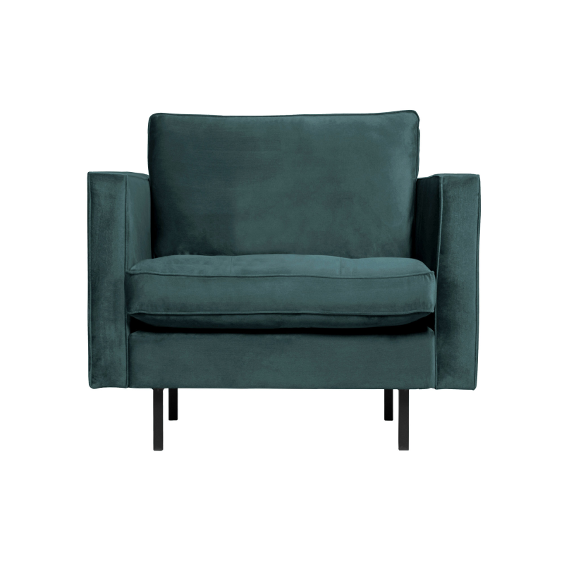 BePureHome Rodeo Classic Lænestol Velour - Teal ❤ Stort online udvalg i BePureHome ❤ Billig fragt og hurtig levering 2 - 5 hverdage ❤ Varenummer: BYH-2185678 / Ean: 8714713106899 på lager - Udsalg på Lænestole - Over 312 kendte brands på udsalg