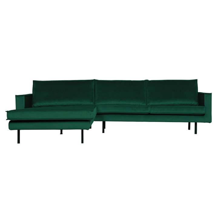 BePureHome Rodeo Chaiselong Venstrevendt Velour Forest - Green ❤ Stort online udvalg i BePureHome ❤ Billig fragt og hurtig levering 2 - 5 hverdage ❤ Varenummer: BYH-2185730 / Ean: 8714713104864 på lager - Udsalg på Sofa - Over 434 design mærker på udsalg