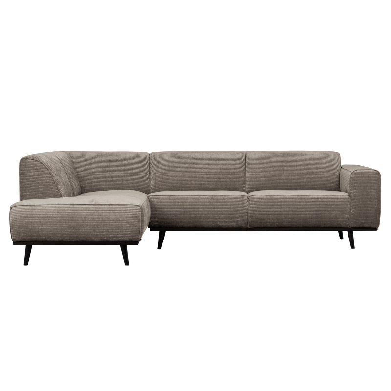 Produktbillede af Statement Hjørnesofa Venstrevendt Flat Rib Clay på tilbud i høj kvalitet