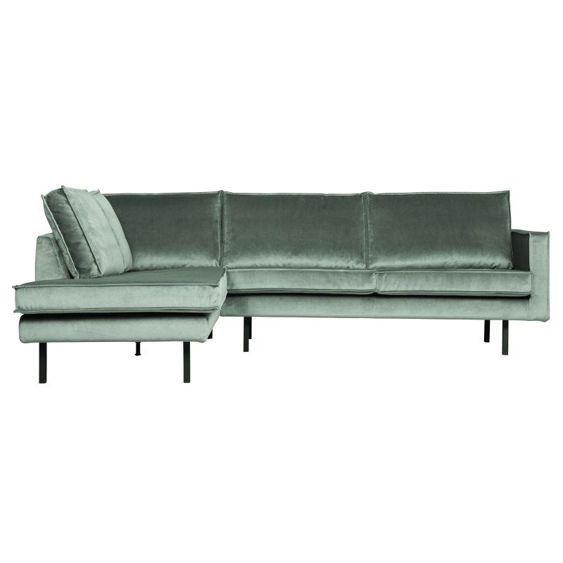 BePureHome Rodeo Hjørnesofa Venstrevendt Velour - Mint ❤ Stort online udvalg i BePureHome ❤ Billig fragt og hurtig levering 2 - 5 hverdage ❤ Varenummer: BYH-2185762 / Ean: 8714713106110 på lager - Udsalg på Sofa - Over 434 design mærker på udsalg