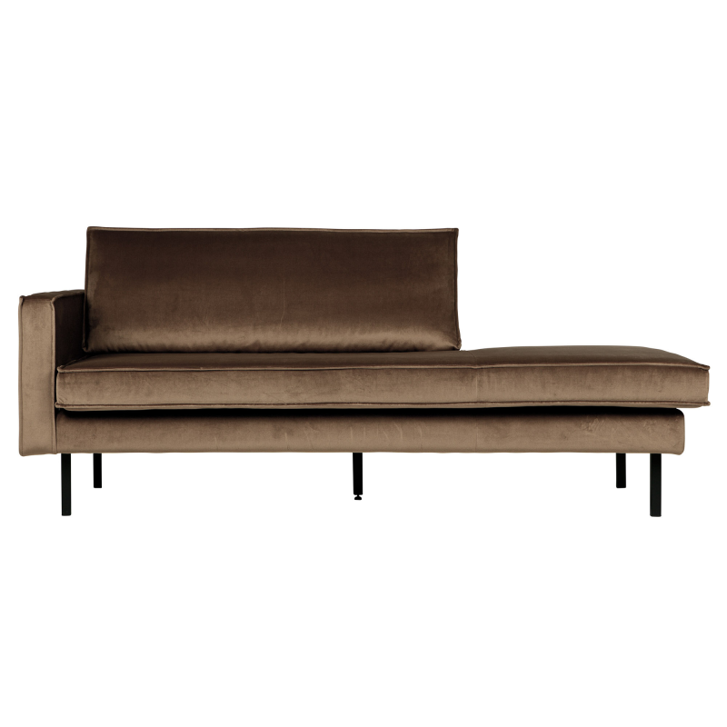 Produktbillede af Rodeo Daybed Venstrevendt Velour Taupe på tilbud i høj kvalitet