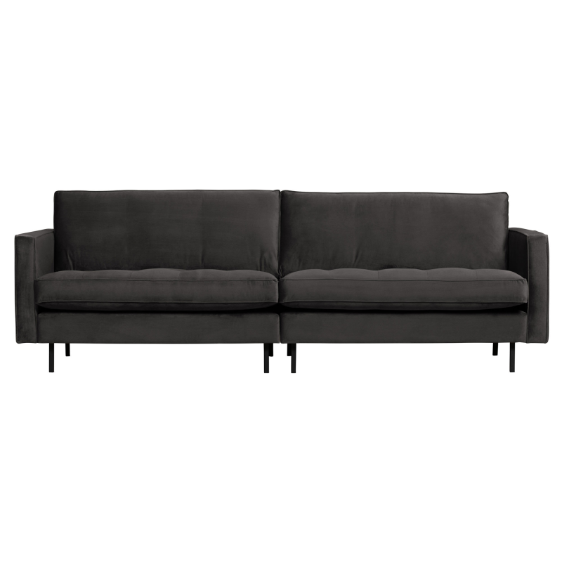 BePureHome Rodeo Classic 3-pers Sofa Velour - Anthracite ❤ Stort online udvalg i BePureHome ❤ Billig fragt og hurtig levering 2 - 5 hverdage ❤ Varenummer: BYH-2185618 / Ean: 8714713103812 på lager - Udsalg på Sofa - Over 785 kendte brands på udsalg