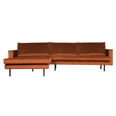 BePureHome Rodeo Chaiselong Venstrevendt Velour - Rust ❤ Stort online udvalg i BePureHome ❤ Billig fragt og hurtig levering 2 - 5 hverdage ❤ Varenummer: BYH-2185738 / Ean: 8714713105342 på lager - Udsalg på Sofa - Over 434 design mærker på udsalg