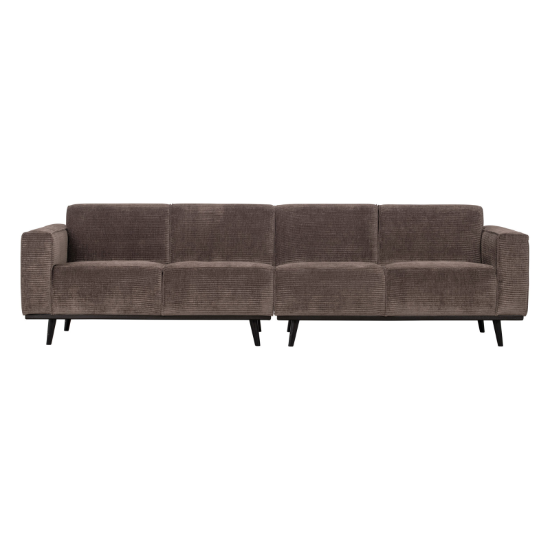 Produktbillede af Statement 4-pers Sofa 280 cm Flat Rib Taupe på tilbud i høj kvalitet