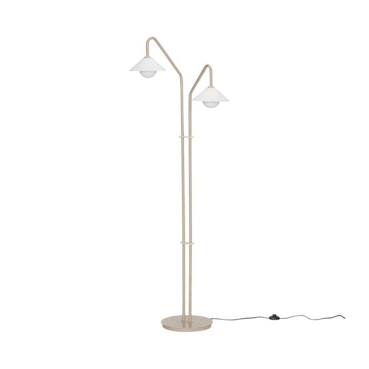 Produktbillede af Como Gulvlampe Beige Hvid på tilbud i høj kvalitet
