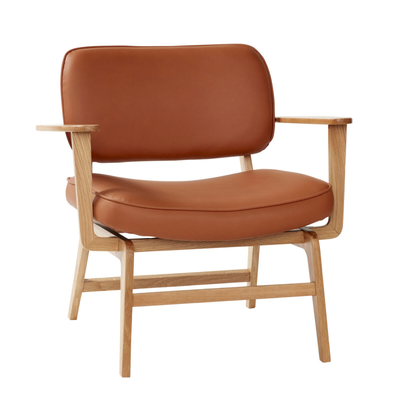 Hübsch Interiør Haze - Loungestol i natur/brun microfiber/egetræ ❤ Stort online udvalg i Hübsch Interiør ❤ Billig fragt og hurtig levering 2 - 5 hverdage ❤ Varenummer: BYH-2118252 / Ean: 5712772112458 på lager - Udsalg på Lænestole - Over 785 kendte brands på udsalg