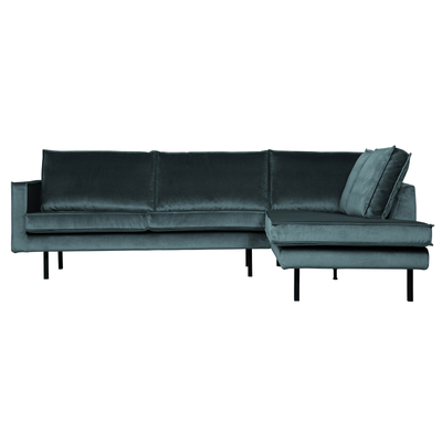 BePureHome Rodeo Hjørnesofa Højrevendt Velour - Teal ❤ Stort online udvalg i BePureHome ❤ Billig fragt og hurtig levering 2 - 5 hverdage ❤ Varenummer: BYH-2185749 / Ean: 8714713106523 på lager - Udsalg på Sofa - Over 434 design mærker på udsalg