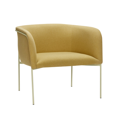 Hübsch Interiør Eyrie - Loungestol i polyester/metal, gul/lysegrøn ❤ Stort online udvalg i Hübsch Interiør ❤ Billig fragt og hurtig levering 2 - 5 hverdage ❤ Varenummer: BYH-2350997 / Ean: 5712772117255 på lager - Udsalg på Lænestole - Over 785 kendte brands på udsalg
