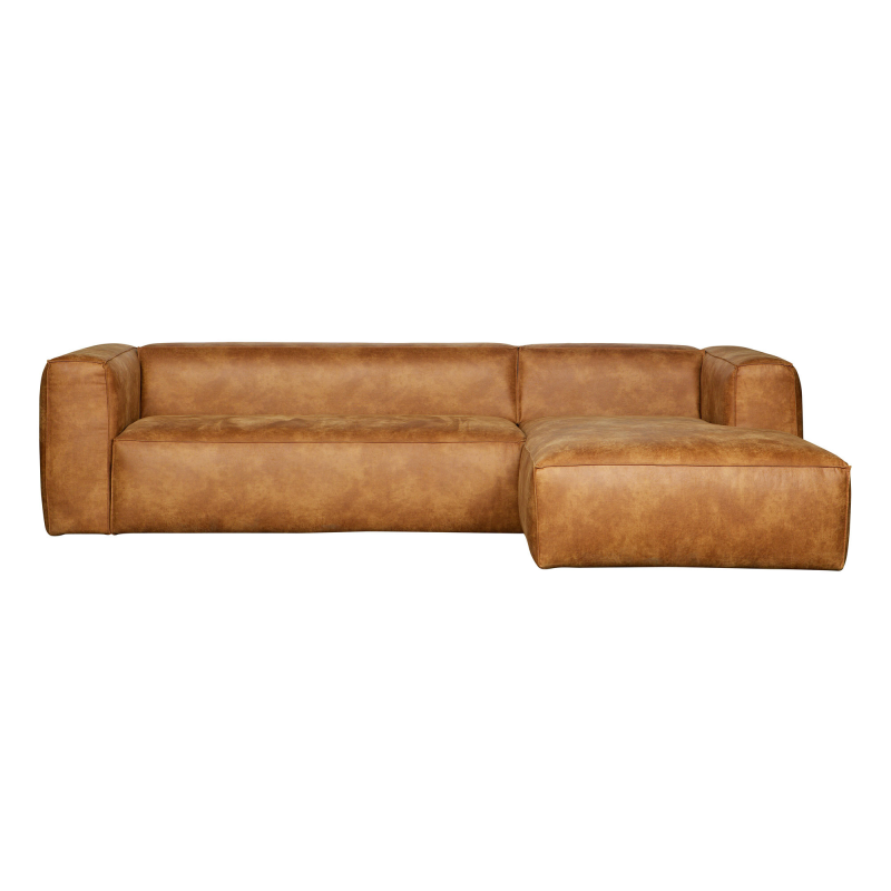 WOOOD Bean Hjørnesofa Højrevendt - Cognac ❤ Stort online udvalg i WOOOD ❤ Billig fragt og hurtig levering 2 - 5 hverdage ❤ Varenummer: BYH-2573762 / Ean: 8714713061464 på lager - Udsalg på Sofa - Over 312 kendte brands på udsalg