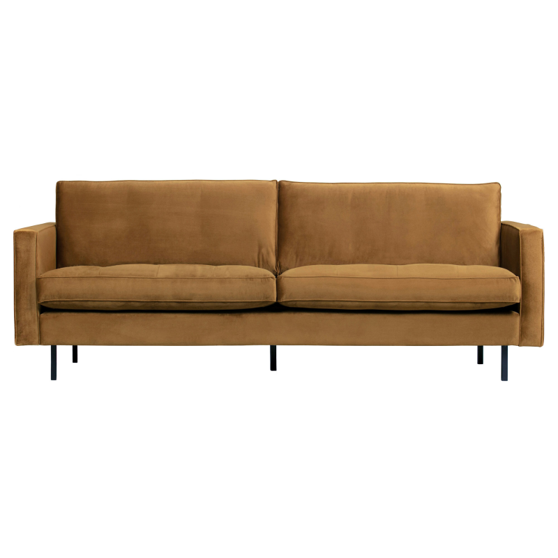 BePureHome Rodeo Classic 2,5-pers Sofa Velour - Honey Yellow ❤ Stort online udvalg i BePureHome ❤ Billig fragt og hurtig levering 2 - 5 hverdage ❤ Varenummer: BYH-2185656 / Ean: 8714713106615 på lager - Udsalg på Sofa - Over 322 kendte brands på udsalg