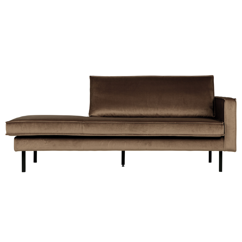 BePureHome Rodeo Daybed Højrevendt Velour - Taupe ❤ Stort online udvalg i BePureHome ❤ Billig fragt og hurtig levering 2 - 5 hverdage ❤ Varenummer: BYH-2185638 / Ean: 8714713073467 på lager - Udsalg på Daybed - Over 324 kendte brands på udsalg