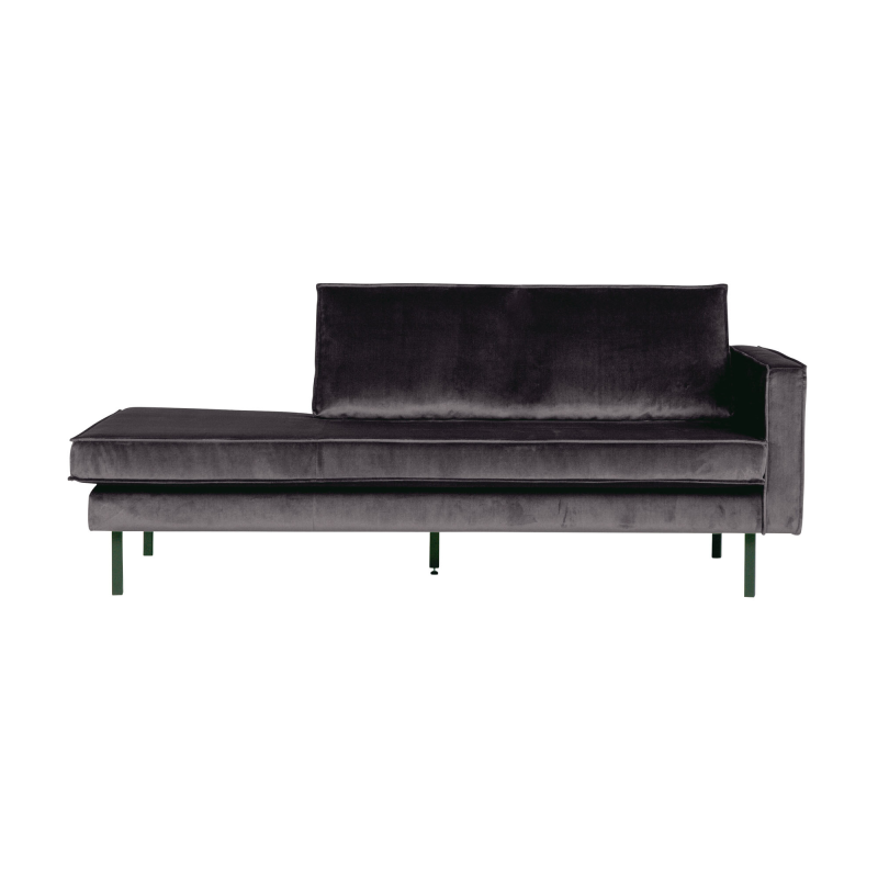 Produktbillede af Rodeo Daybed Højrevendt Velour Anthracite på tilbud i høj kvalitet