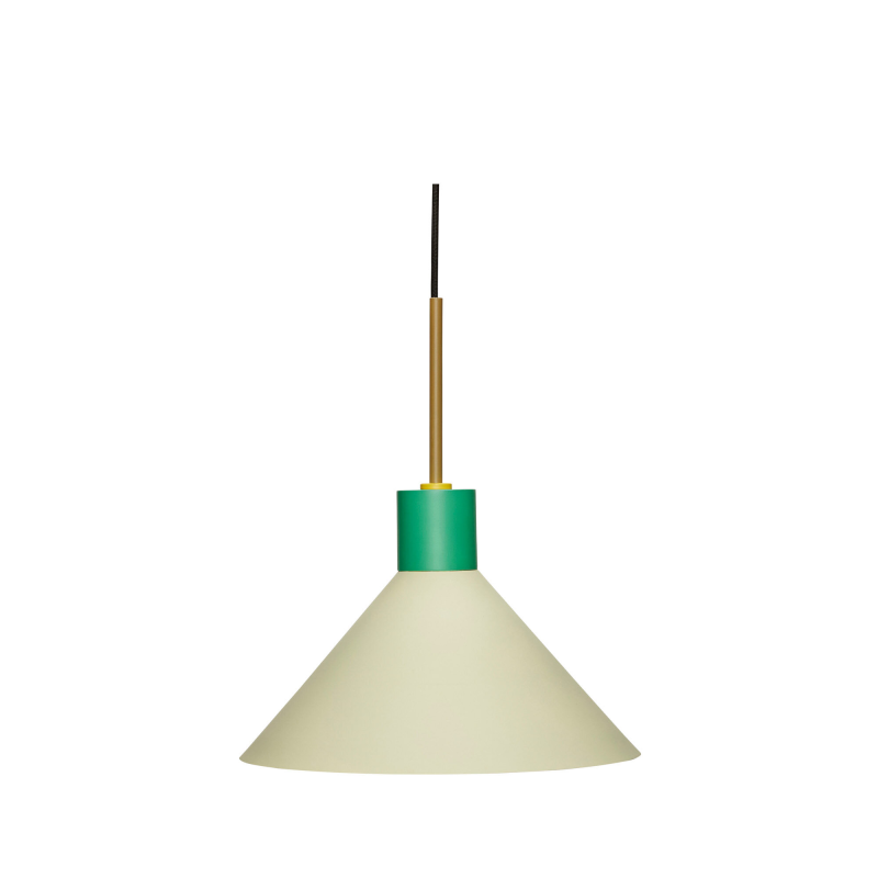 Hübsch Interiør Crayon - Lampe i metal, grøn/brun/orange ❤ Stort online udvalg i Hübsch Interiør ❤ Billig fragt og hurtig levering 2 - 5 hverdage ❤ Varenummer: BYH-2351019 / Ean: 5712772117460 på lager - Udsalg på Loftlamper - Over 324 kendte brands på udsalg