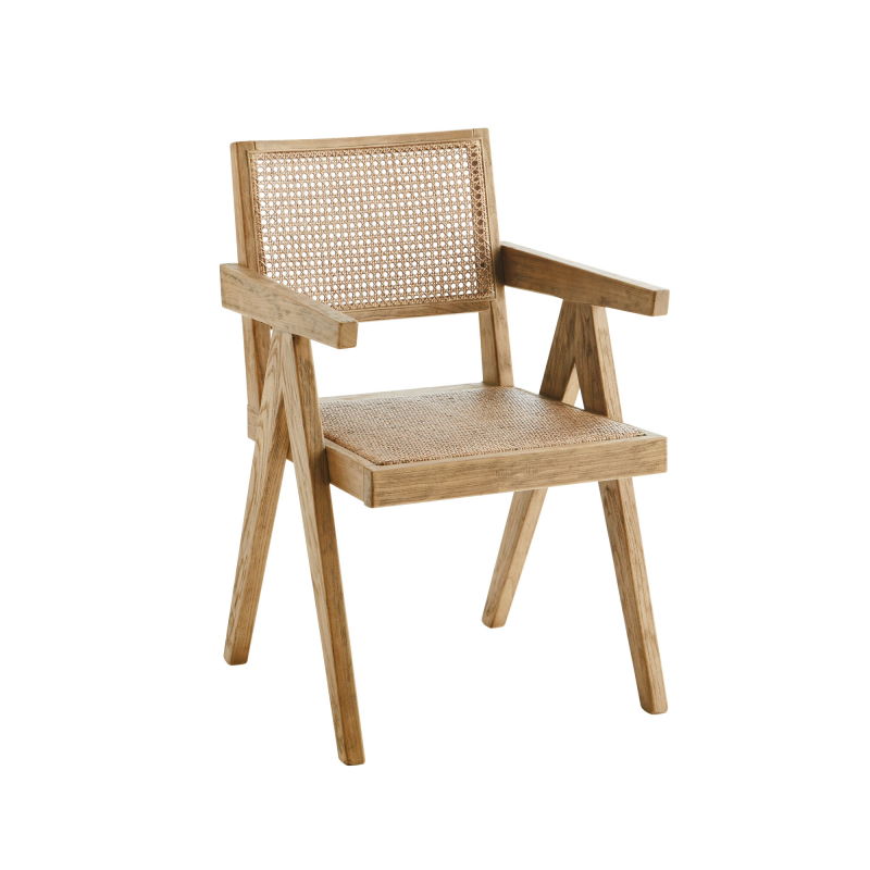 Madam Stoltz Stol i Træ med Rattan - Natur ❤ Stort online udvalg i Madam Stoltz ❤ Billig fragt og hurtig levering 2 - 5 hverdage ❤ Varenummer: BYH-2361419 / Ean: 2500573991326 på lager - Udsalg på Stole - Over 434 design mærker på udsalg