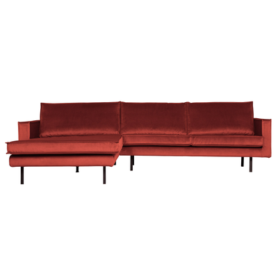 BePureHome Rodeo Chaiselong Venstrevendt Velour - Chestnut ❤ Stort online udvalg i BePureHome ❤ Billig fragt og hurtig levering 2 - 5 hverdage ❤ Varenummer: BYH-2185733 / Ean: 8714713125951 på lager - Udsalg på Sofa - Over 434 design mærker på udsalg