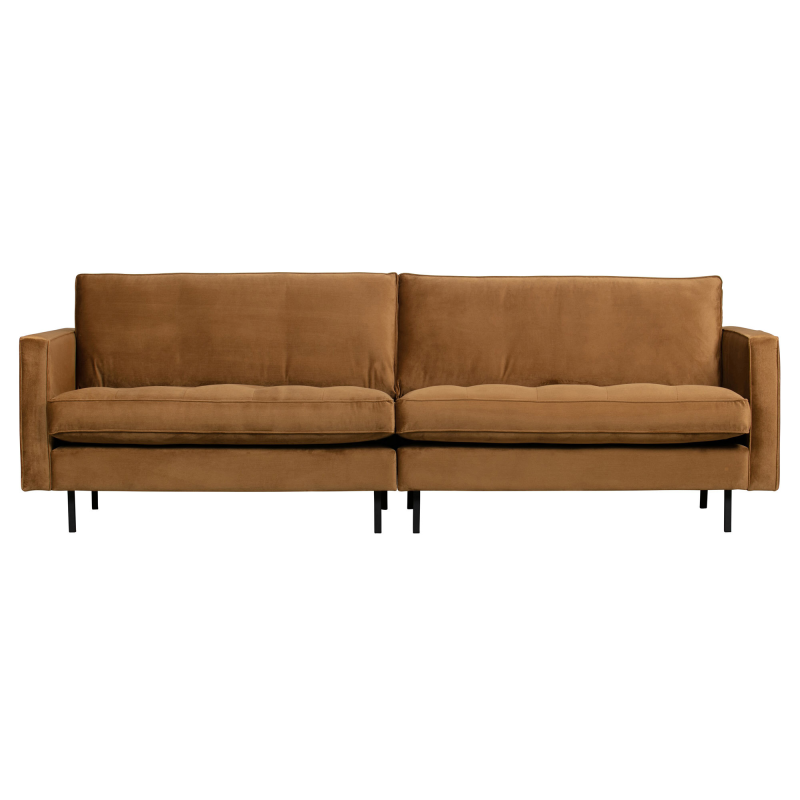 Produktbillede af Rodeo Classic 3-pers Sofa Velour Honey Yellow på tilbud i høj kvalitet