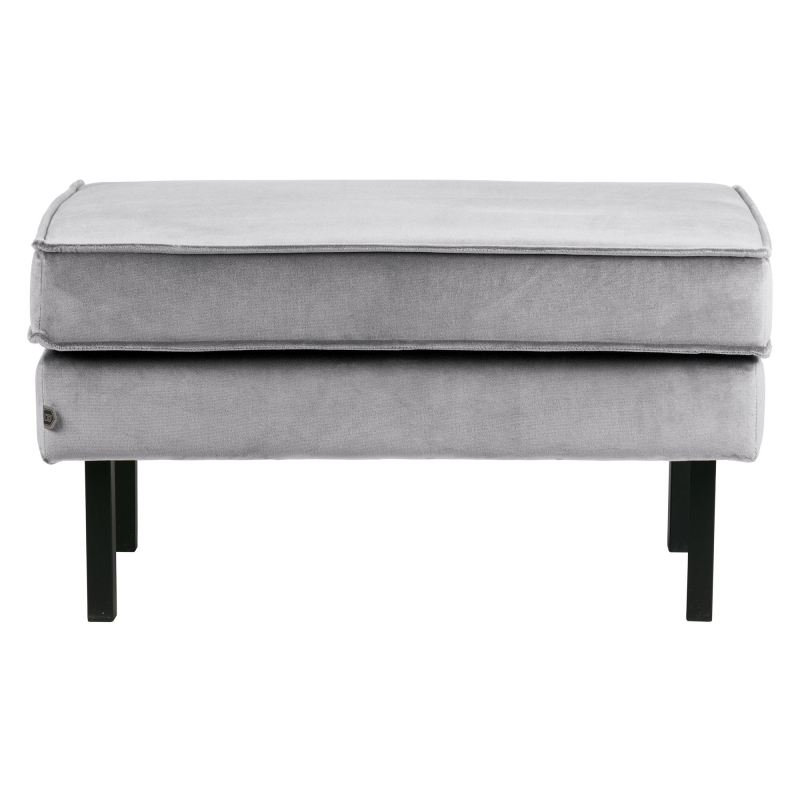 BePureHome Rodeo Puf På Ben Velour - Light Grey ❤ Stort online udvalg i BePureHome ❤ Billig fragt og hurtig levering 2 - 5 hverdage ❤ Varenummer: BYH-2185702 / Ean: 8714713082568 på lager - Udsalg på Puf - Over 350 kendte brands på udsalg