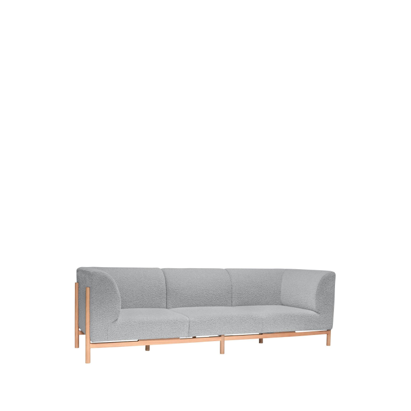 Produktbillede af Moment Sofa 3 personers Stor Grå på tilbud i høj kvalitet