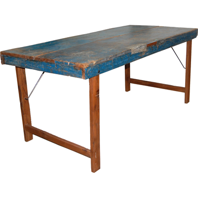 Trademark Living Spisebord med patina - Blå ❤ Stort online udvalg i Trademark Living ❤ Billig fragt og hurtig levering 2 - 5 hverdage ❤ Varenummer: BYH-1907827 / Ean: 5740002225623 på lager - Udsalg på Spiseborde - Over 400 kendte brands på udsalg