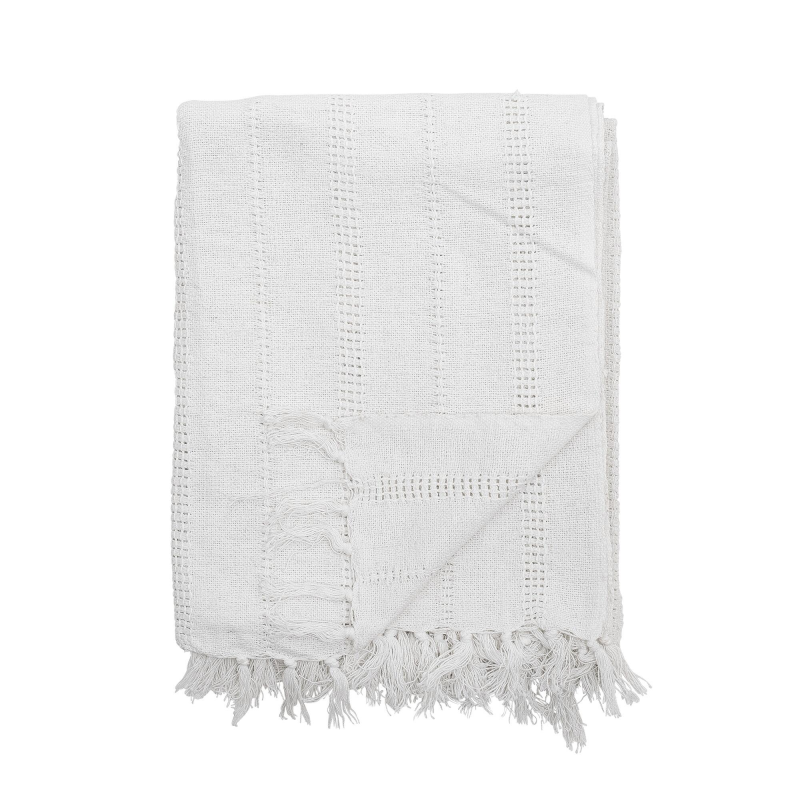 Bloomingville Niccoline Plaid i bomuld - natur ❤ Stort online udvalg i Bloomingville ❤ Billig fragt og hurtig levering 2 - 5 hverdage ❤ Varenummer: BYH-2715809 / Ean: 5711173300457 på lager - Udsalg på Plaider og sengetæpper - Over 785 kendte brands på udsalg