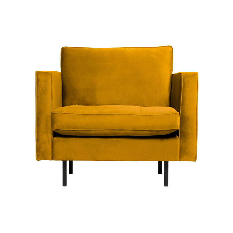 BePureHome Rodeo Classic Lænestol Velour - Ochre ❤ Stort online udvalg i BePureHome ❤ Billig fragt og hurtig levering 2 - 5 hverdage ❤ Varenummer: BYH-2185672 / Ean: 8714713106844 på lager - Udsalg på Lænestole - Over 312 kendte brands på udsalg