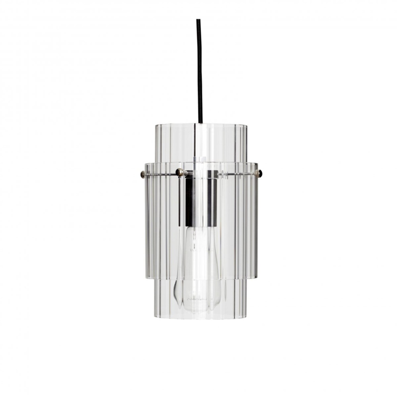 Hübsch Interiør Ripple - Lampe, i Klar/Nikkel ❤ Stort online udvalg i Hübsch Interiør ❤ Billig fragt og hurtig levering 2 - 5 hverdage ❤ Varenummer: BYH-2061353 / Ean: 5712772102107 på lager - Udsalg på Loftlamper - Over 434 design mærker på udsalg