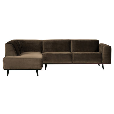 BePureHome Statement Hjørnesofa Venstrevendt Velour - Taupe ❤ Stort online udvalg i BePureHome ❤ Billig fragt og hurtig levering 2 - 5 hverdage ❤ Varenummer: BYH-2180476 / Ean: 8714713088065 på lager - Udsalg på Sofa - Over 785 kendte brands på udsalg