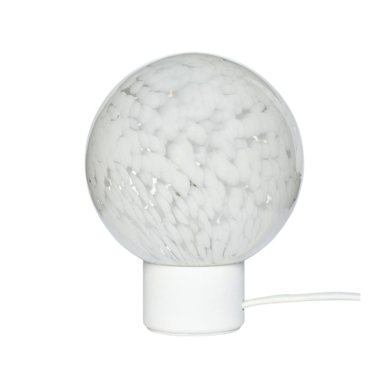 Produktbillede af Cloud Bordlampe i hvid glas/metal på tilbud i høj kvalitet