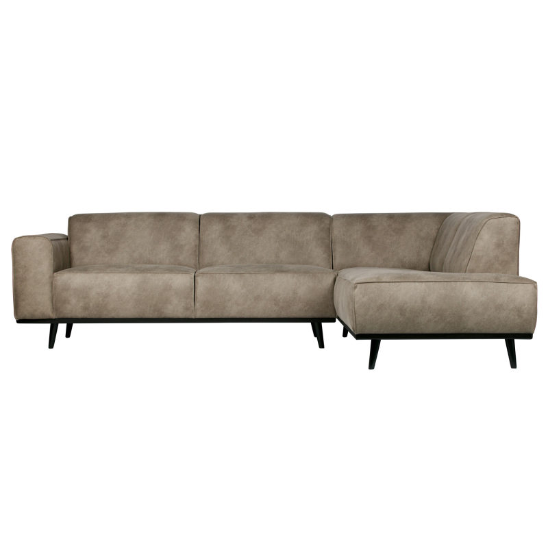 Se Statement Hjørnesofa Højrevendt Elephant Skin ⇒ Beige/Taupe ⇒ Udsalg og Tilbud Nu