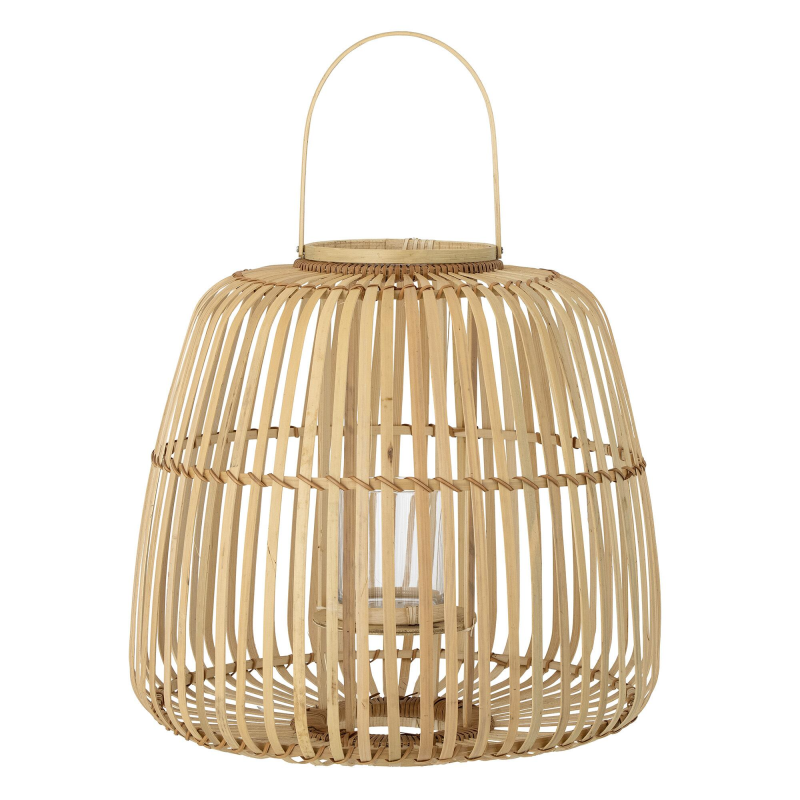 Bloomingville Lalla Lanterne m/Glas i bambus - natur ❤ Stort online udvalg i Bloomingville ❤ Billig fragt og hurtig levering 2 - 5 hverdage ❤ Varenummer: BYH-2715811 / Ean: 5711173304837 på lager - Udsalg på Lanterner - Over 324 kendte brands på udsalg