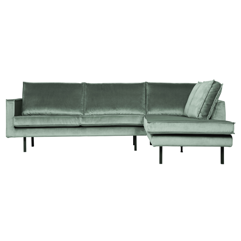 BePureHome Rodeo Hjørnesofa Højrevendt Velour - Mint ❤ Stort online udvalg i BePureHome ❤ Billig fragt og hurtig levering 2 - 5 hverdage ❤ Varenummer: BYH-2185745 / Ean: 8714713106103 på lager - Udsalg på Sofa - Over 434 design mærker på udsalg
