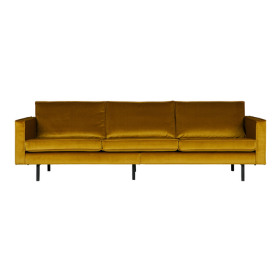 BePureHome Rodeo 3-pers Sofa Velour - Ochre ❤ Stort online udvalg i BePureHome ❤ Billig fragt og hurtig levering 2 - 5 hverdage ❤ Varenummer: BYH-2185593 / Ean: 8714713065745 på lager - Udsalg på Sofa - Over 785 kendte brands på udsalg
