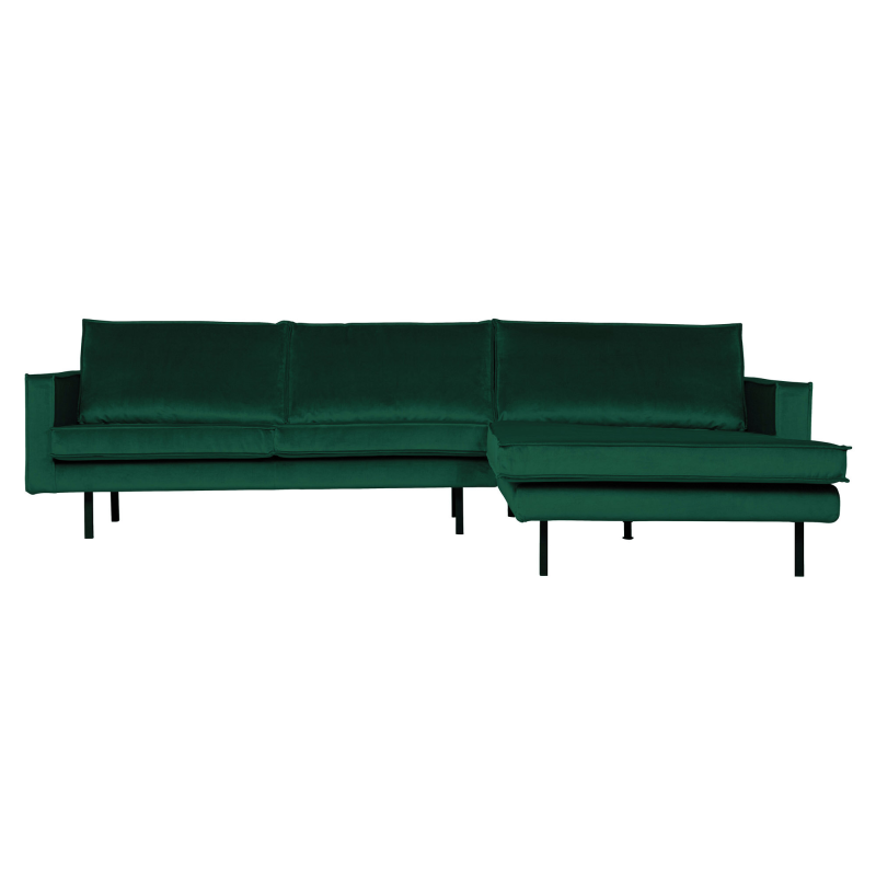 BePureHome Rodeo Chaiselong Højrevendt Velour Forest - Green ❤ Stort online udvalg i BePureHome ❤ Billig fragt og hurtig levering 2 - 5 hverdage ❤ Varenummer: BYH-2185713 / Ean: 8714713104857 på lager - Udsalg på Sofa - Over 350 kendte brands på udsalg